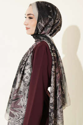 Fleur Desen Liva Modal Şal Çağla Yeşili - Başörtüsü