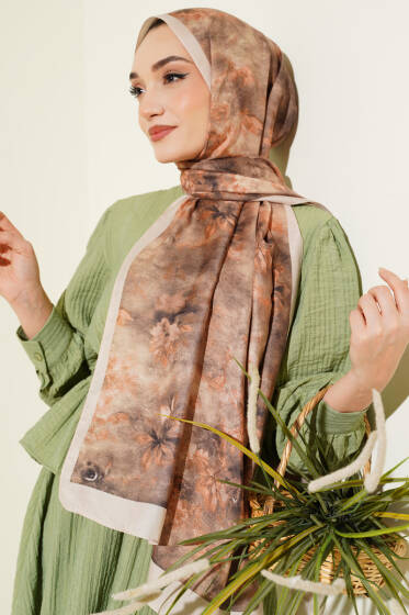 Floral Batik Desen Şal Taş - Başörtüsü