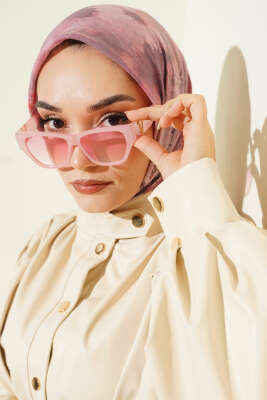 Flowers Bambu Kraş Eşarp Bordo - SARPA