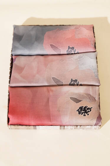 Flowers Desen 3'lü Soft Eşarp Asorti 1 - Eşarp Seti