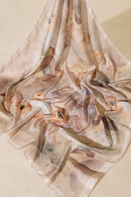 Flowers Desen 3'lü Soft Eşarp Asorti 2 - Eşarp Seti