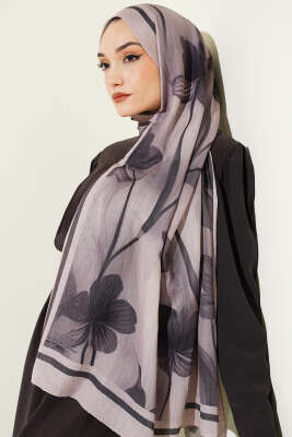 Flowers Desen Bambu Kraş Şal Kum Bej 