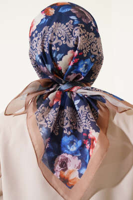 Flowers Desen Eşarp Camel - Başörtüsü