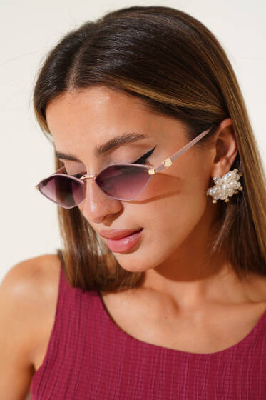 Freya Serisi Gözlük Pudra - GÜNEŞ GÖZLÜĞÜ