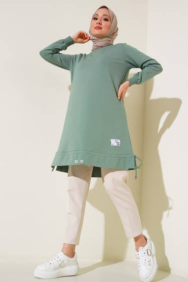 Futures Armalı Uzun Tunik Mint - Tunik