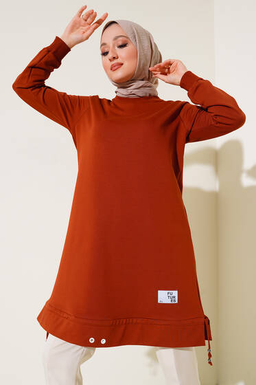 Futures Armalı Uzun Tunik Taba - Tunik