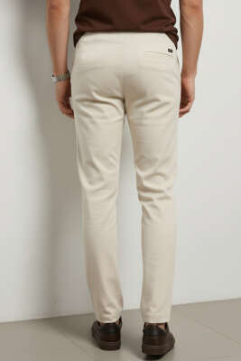 Gabardin Bel İpli Erkek Pantolon Bej - Erkek Pantolon