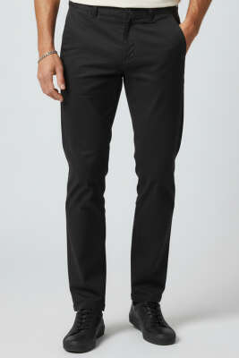 Gabardin Likralı Erkek Pantolon Siyah - HİT TİME