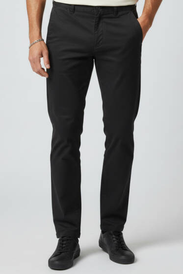 Gabardin Likralı Erkek Pantolon Siyah - Erkek Pantolon