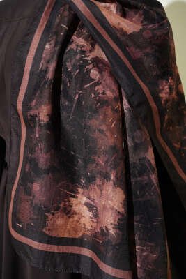 Galaksi Desen Lina Şal Acı Kahve - Başörtüsü