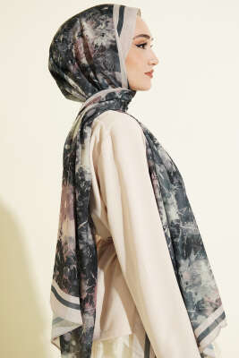 Galaksi Desen Lina Şal Bej - Başörtüsü