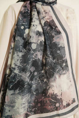 Galaksi Desen Lina Şal Bej - Başörtüsü