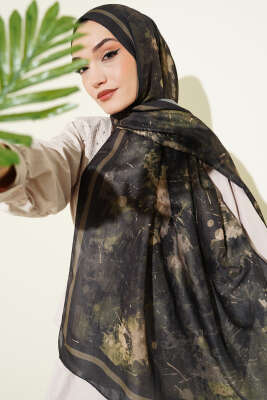 Galaksi Desen Lina Şal Haki 