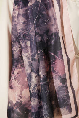 Galaksi Desen Lina Şal Pudra - Başörtüsü