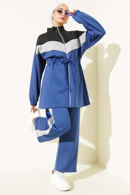 Garnili Bel Tünelli Scuba İkili Takım Lacivert 