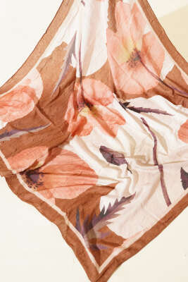 Gelincik Desen Bambu Kraş 3'lü Eşarp Asorti 1 - Eşarp Seti