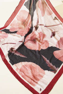 Gelincik Desen Bambu Kraş 3'lü Eşarp Asorti 2 - Eşarp Seti