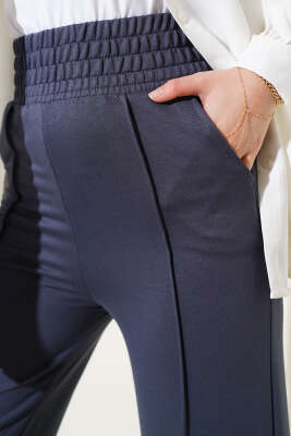 Geniş Bel Lastikli Çımalı Pantolon Füme - 100-300 TL Ürünler