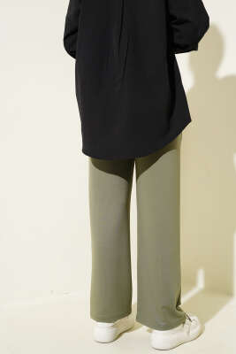 Geniş Bel Lastikli Çımalı Pantolon Haki - 100-300 TL Ürünler