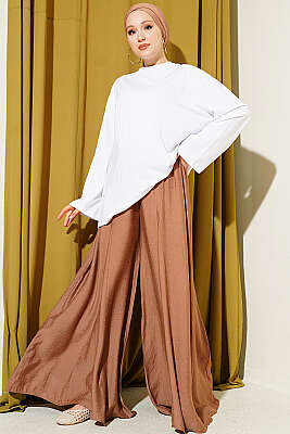Geniş Kollu Basic Tunik Beyaz - Tunik
