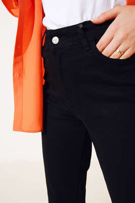 Geniş Paça Kot Pantolon Siyah - 500-700 TL Ürünler