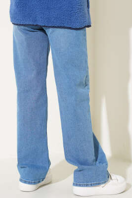 Geniş Paçalı Palazzo Kot Pantolon Kot Mavisi - 500-700 TL Ürünler