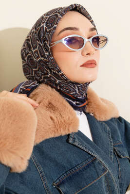 Geometri Desen Flamu Cotton Eşarp Parlement - Günün Seçilenleri