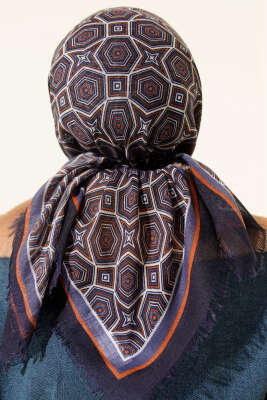 Geometri Desen Flamu Cotton Eşarp Parlement - Günün Seçilenleri