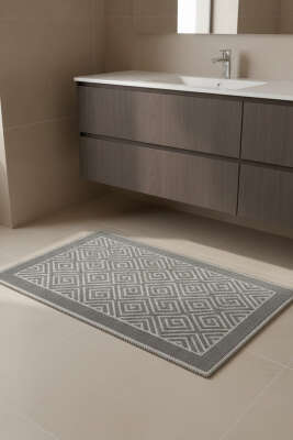 Geometrik Desen Banyo Paspası Asorti 5 - Paspas