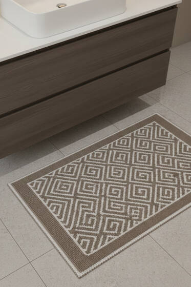 Geometrik Desen Banyo Paspası Asorti 6 - Paspas