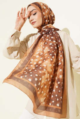 Geyik Desen Lina Şal Hardal 