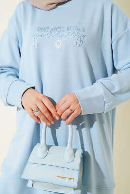 Give This World Baskılı Tunik Bebe Mavi - Tunik