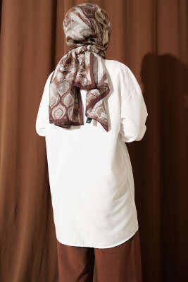 Gizli Düğmeli Modal Gömlek Beyaz - Gömlek