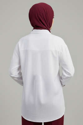 Gizli Patlı Modal Kumaş Gömlek Ekru - Gömlek