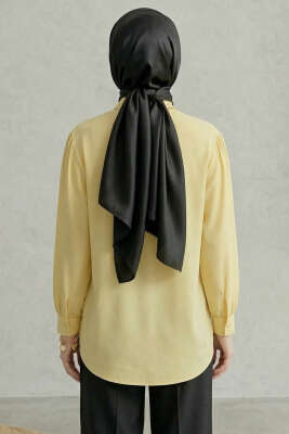 Gizli Patlı Modal Kumaş Gömlek Sarı - Gömlek