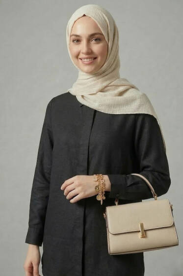 Gizli Patlı Modal Kumaş Gömlek Siyah - Gömlek