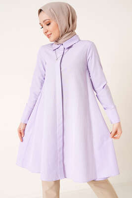 Gizli Patlı Salaş Tunik Lila - MISRA