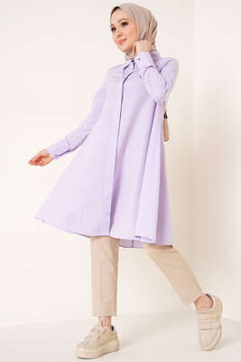 Gizli Patlı Salaş Tunik Lila - Tunik