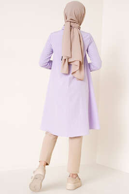 Gizli Patlı Salaş Tunik Lila - Tunik
