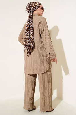 Gofre Desenli İkili Takım Camel - 500-700 TL Ürünler