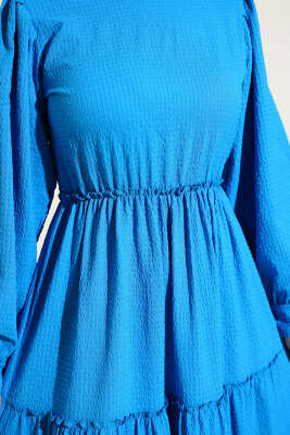 Gofre Kat Kat Elbise Saks - Yılın Fırsatı 