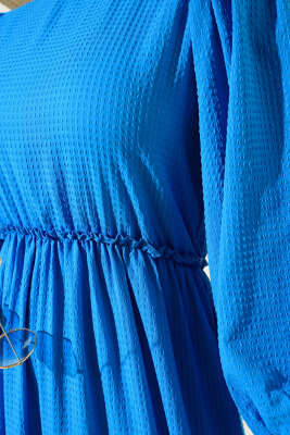 Gofre Kat Kat Elbise Saks - Yılın Fırsatı 