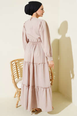 Gofre Kat Kat Elbise Vizon - Yılın Fırsatı 