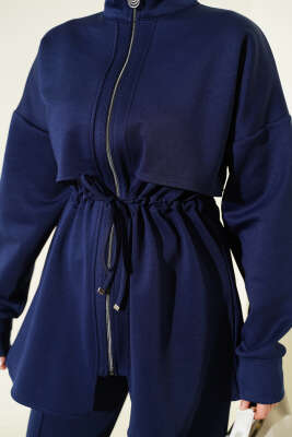 Göğüs Parçalı Tünelli Scuba İkili Takım Lacivert - İkili Takım