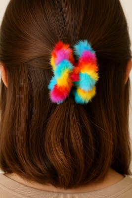 Gökkuşağı Mandal Toka Rengarenk - Toka