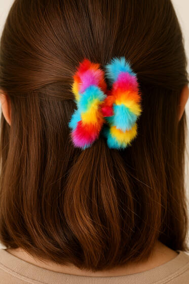 Gökkuşağı Mandal Toka Rengarenk - Toka