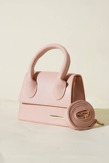 Gold Arma Detaylı Çanta Pudra - Kol Çantası