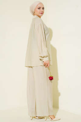 Gold Detaylı İp Bağlamalı İkili Takım Taş - İkili Takım