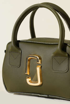 Gold Detaylı Mini Çanta Haki - Bel Çantası