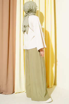 Gold Düğmeli Bağcıklı Kısa Ceket Bej - Ceket